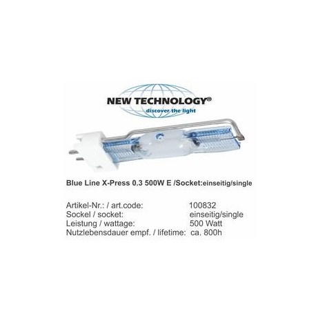 Blue Line X-PRESS 0.3 500W E 500 Einseitig/single socket 800-1000h