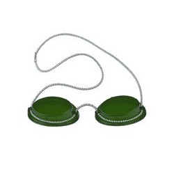 Schutzbrille mit Gummizug/goggle with elastic band grÃ¼n/green 1 gafas
