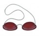 Schutzbrille mit Gummizug/goggle with elastic band rot/red 1 gafas