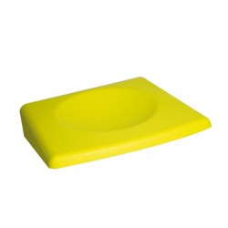 Reposacabezas "soft comfort" ergonómico/reposacabezas "soft comfort" ergonómico amarillo/amarillo 18 x 17 x 4 cm