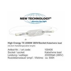 High Energy TX (42,5cm Kabellänge/cable lenght) 2000 (380V) Kabel/wire lead 600-800h