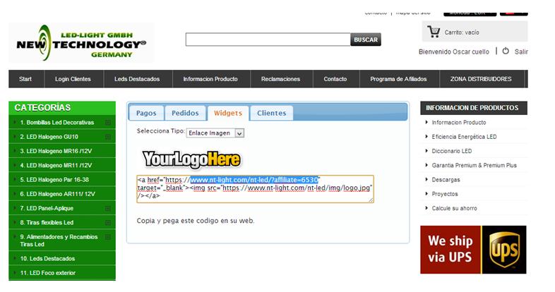New-Technology Led Light GMBH España - Programa de Afiliados Programa de Afiliados